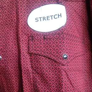 Men's Red Patterned Shirt